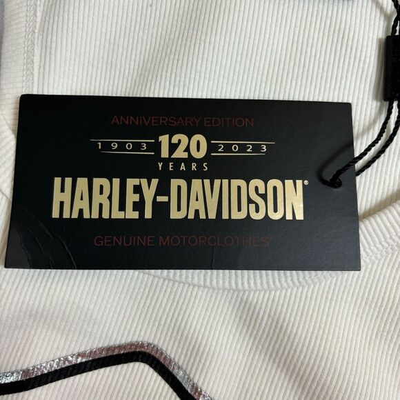Harley-Davidson 120th Anniversary Off White Tank Top Women’s Sz 2XL - Picture 5 of 9